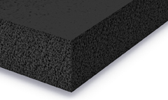 Moosgummiplatte schwarz