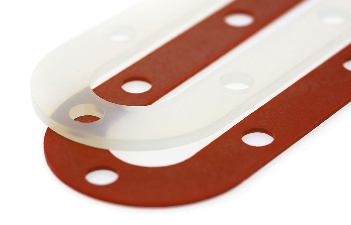 Flachdichtungen - Beliebige 2D-Konturen produzieren wir nach Zeichnung, Muster oder Ihren Vorgaben; auch Flachdichtungen und Gummiringe in jeder gewünschten Ausführung und Stückzahl sind möglich. Die Werkstoffvielfalt ist dabei grenzenlos